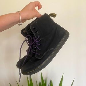 Dr martens canvas boots women size 8